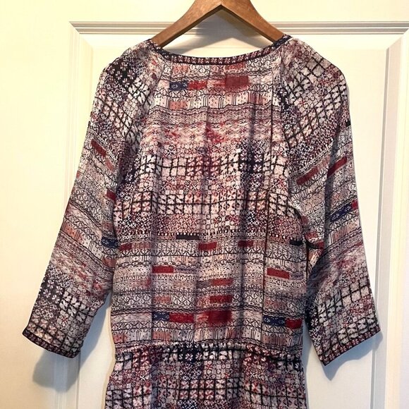 Joie Silk Mini Dress XS Pink V-Neck Georgette Blouson Relaxed Short Lightweight - Picture 7 of 10